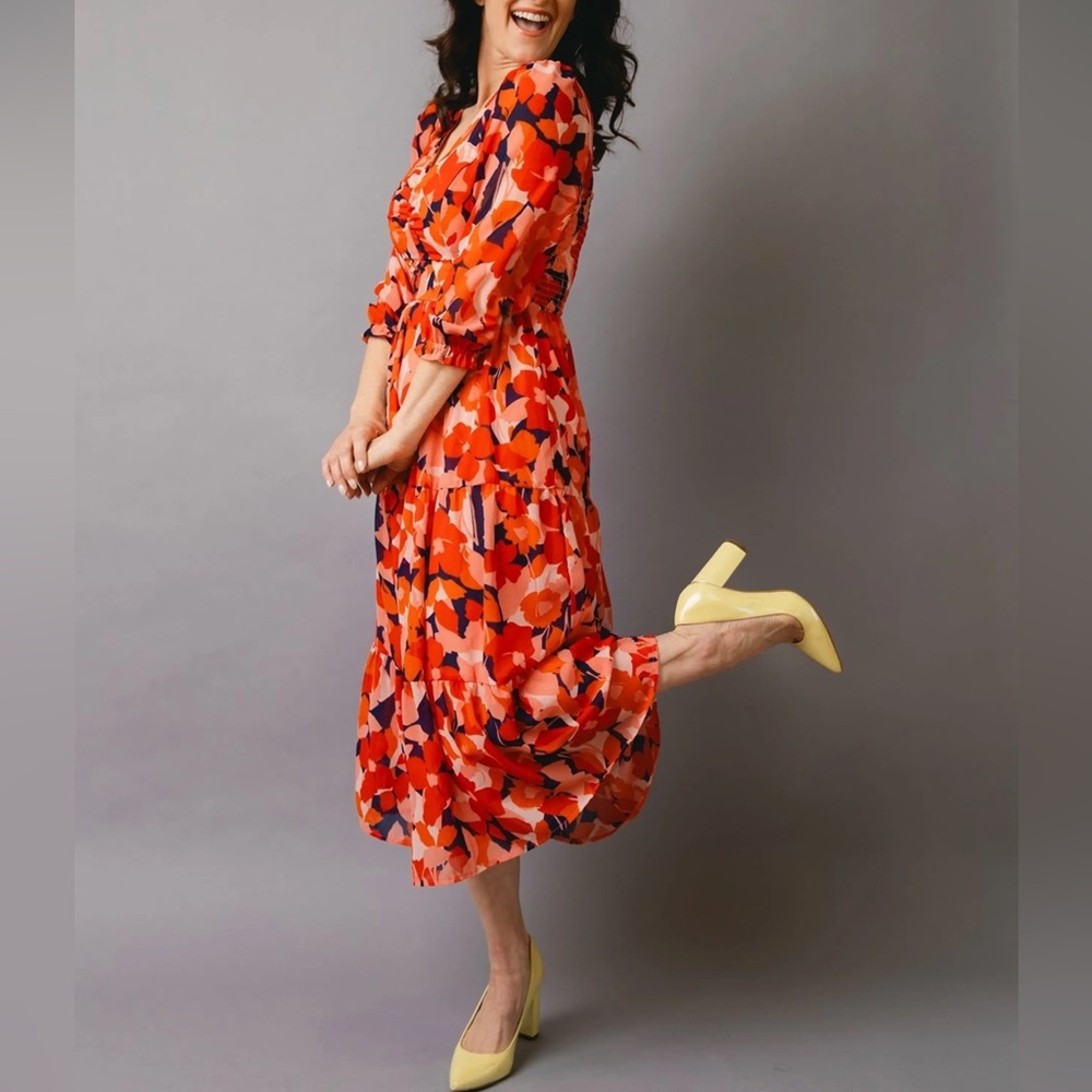 SOLD🚫 Sincerely Jules Midi Floral Dress